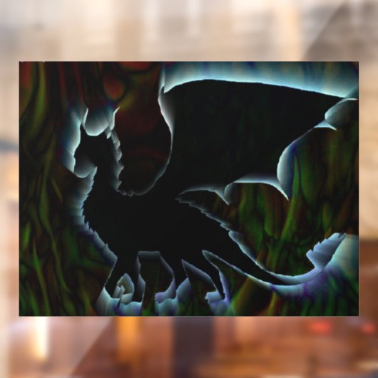 Shadow Dragon Raamsticker (Vel 2)