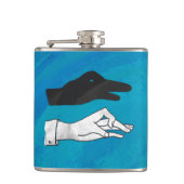 Shadow Duck op Blue Heupfles (Voorkant)