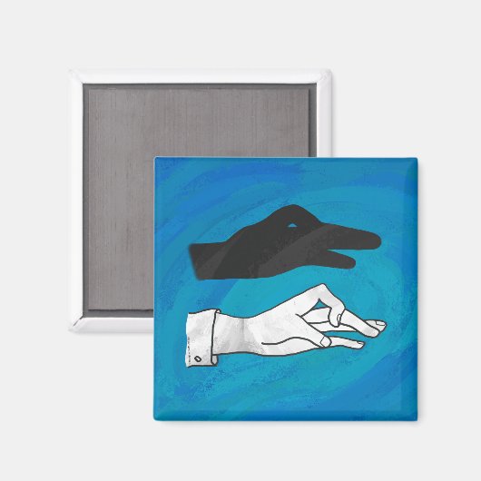 Shadow Duck op Blue Magneet (Voorkant / Achterkant)