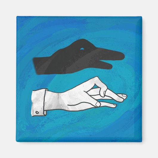 Shadow Duck op Blue Magneet (Voorkant)