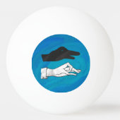 Shadow Duck op Blue Pingpongbal (Achterkant)