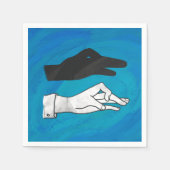 Shadow Duck op Blue Servetten (Voorkant)