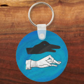 Shadow Duck op Blue Sleutelhanger (Voorkant)