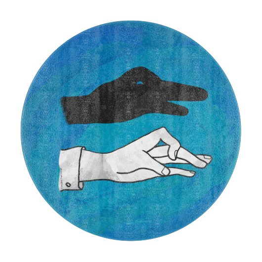 Shadow Duck op Blue Snijplank (Voorkant)