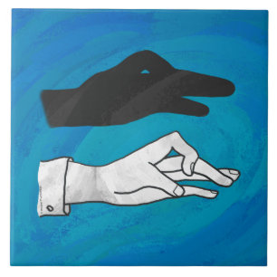 Shadow Duck op Blue Tegeltje