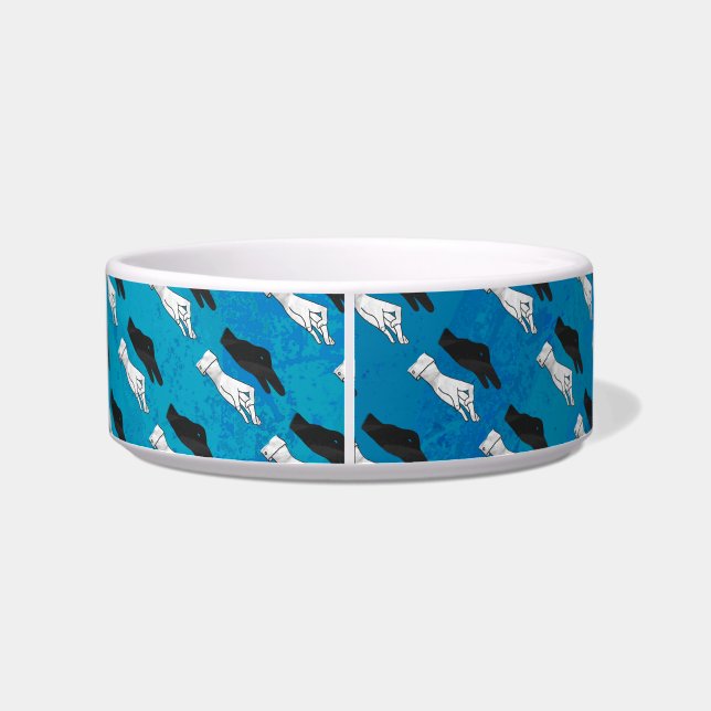 Shadow Duck op Blue Voerbakje (Achterkant)