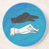 Shadow Duck op Blue Zandsteen Onderzetter (Voorkant)