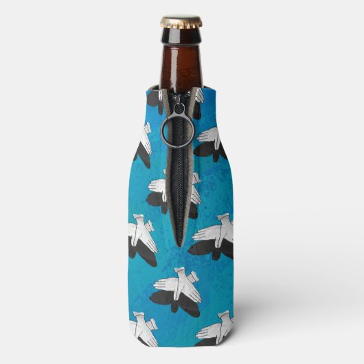 Shadow Eagle op Blue Flesjeskoeler (Fles Achterkant)