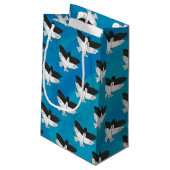 Shadow Eagle op Blue Klein Cadeauzakje (Achterkant Gekanteld)