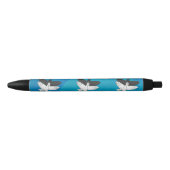 Shadow Eagle op Blue Zwarte Inkt Pen (Voorkant)