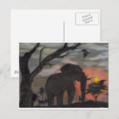 Shadow Elephant Briefkaart (Voorkant / Achterkant)