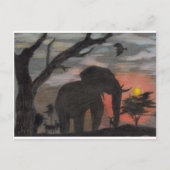 Shadow Elephant Briefkaart (Voorkant)