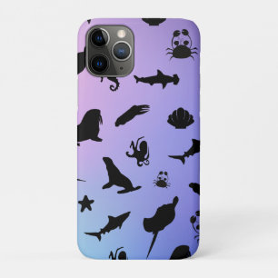 Shadow Fish Shark Seal Whale Crab op de Galaxy Oce Case-Mate iPhone Case