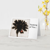 Shadow Flower - Denken aan jou Kaart (Gele Bloem)