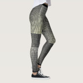Shadow Grey Ash Net Style Pattern Vrouwen Mode Leggings (Rechts)