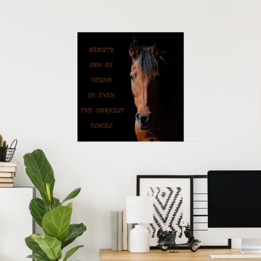 Shadow Horse Inspirerend Poster (Thuiskantoor)