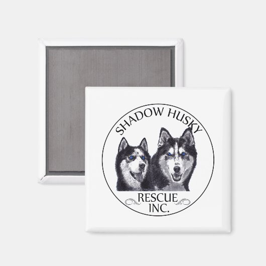Shadow Husky Rescue Logo Magnet (Voorkant / Achterkant)