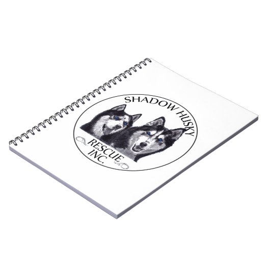 Shadow Husky Rescue Logo Notitieboek (Linkerzijde)