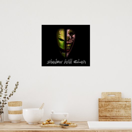Shadow Kill Clan Poster van het Masker (Keuken)