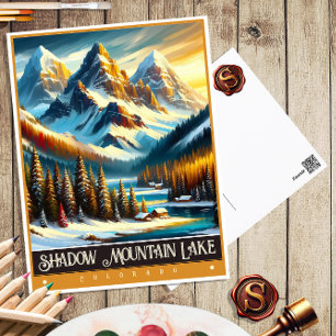 Shadow Mountain Lake, Colorado   Schilderij uit he Briefkaart