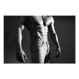 Shadow Muscles Hot Guy Poster