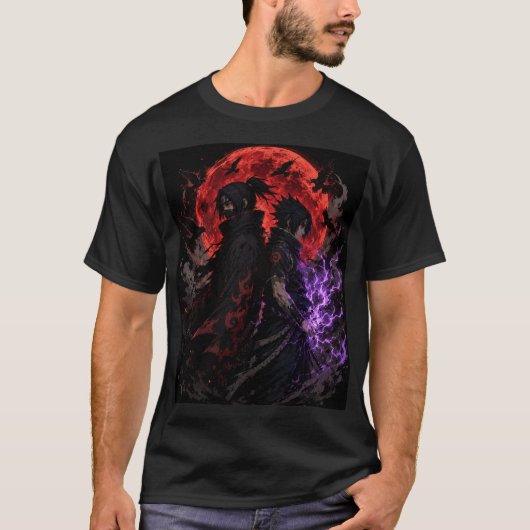 Shadow Ninja Brothers T-Shirt – Dark Moon Fantasy  (Voorkant)