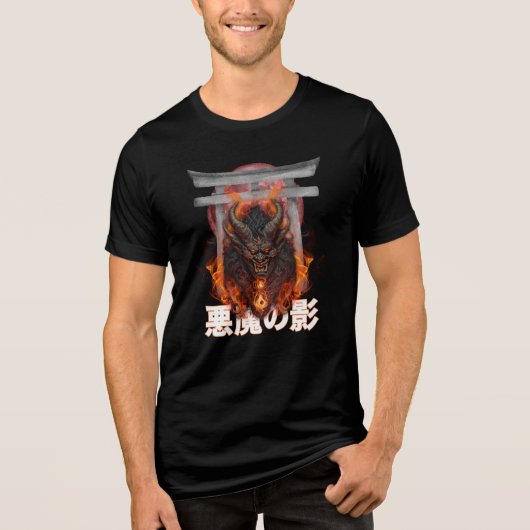 Shadow of the Akuma – Demon’s Wrath Tri-Blend Shirt (Voorkant)