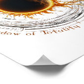 Shadow of Totality Watching 2024 Totaal Solar Ecli Poster (Hoek)