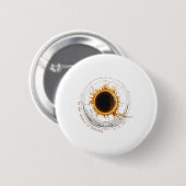 Shadow of Totality Watching 2024 Totaal Solar Ecli Ronde Button 5,7 Cm (Voorkant /achterkant)