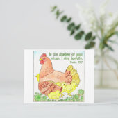 Shadow of Your Wings Inspirerend Post Kaart (Staand voorkant)