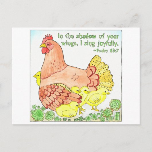 Shadow of Your Wings Inspirerend Post Kaart (Voorkant)