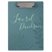 Shadow Palm Blauwgroen Klembord (Voorkant)