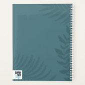 Shadow Palm Blauwgroen Planner (Achterkant)
