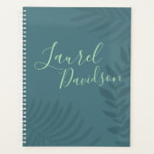 Shadow Palm Blauwgroen Planner (Voorkant)