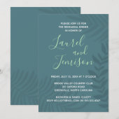 Shadow Palm Blauwgroen repetitie Kaart (Voorkant / Achterkant)