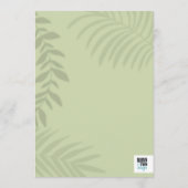 Shadow Palm Sage Menu (Achterkant)