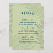 Shadow Palm Sage Menu (Voorkant / Achterkant)