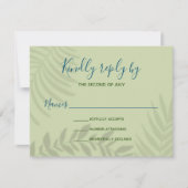 Shadow Palm Sage RSVP Kaartje (Voorkant)