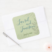 Shadow Palm Sage Vierkante Sticker (Envelop)