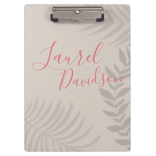 Shadow Palm Tan Klembord (Voorkant)