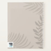 Shadow Palm Tan Planner (Achterkant)