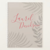 Shadow Palm Tan Planner (Voorkant)