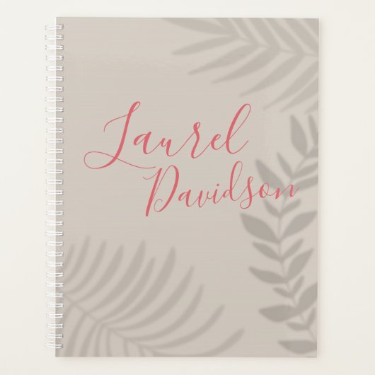 Shadow Palm Tan Planner (Voorkant)