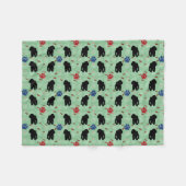 Shadow Poodle Fleece Deken (Voorkant (Horizontaal))