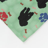 Shadow Poodle Fleece Deken (Hoek)