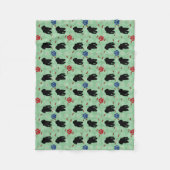 Shadow Poodle Fleece Deken (Voorkant)