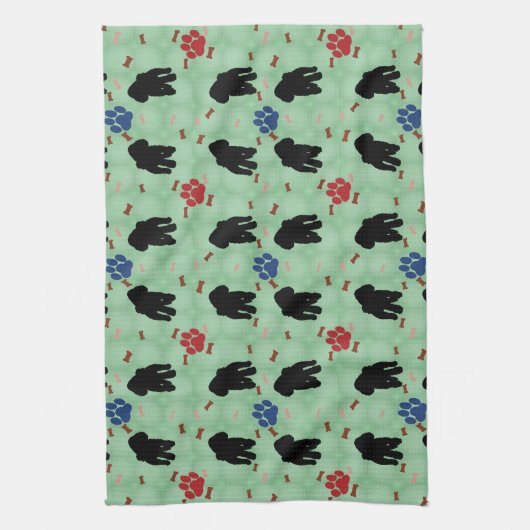 Shadow Poodle Theedoek (Verticaal)