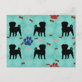 Shadow Pug Briefkaart