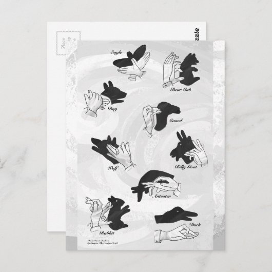 Shadow Puppets Briefkaart (Voorkant / Achterkant)