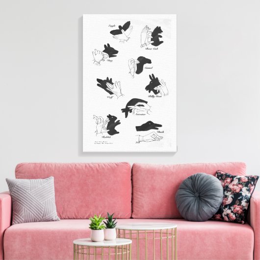 Shadow Puppets Canvas Afdruk (Insitu (Woonkamer))